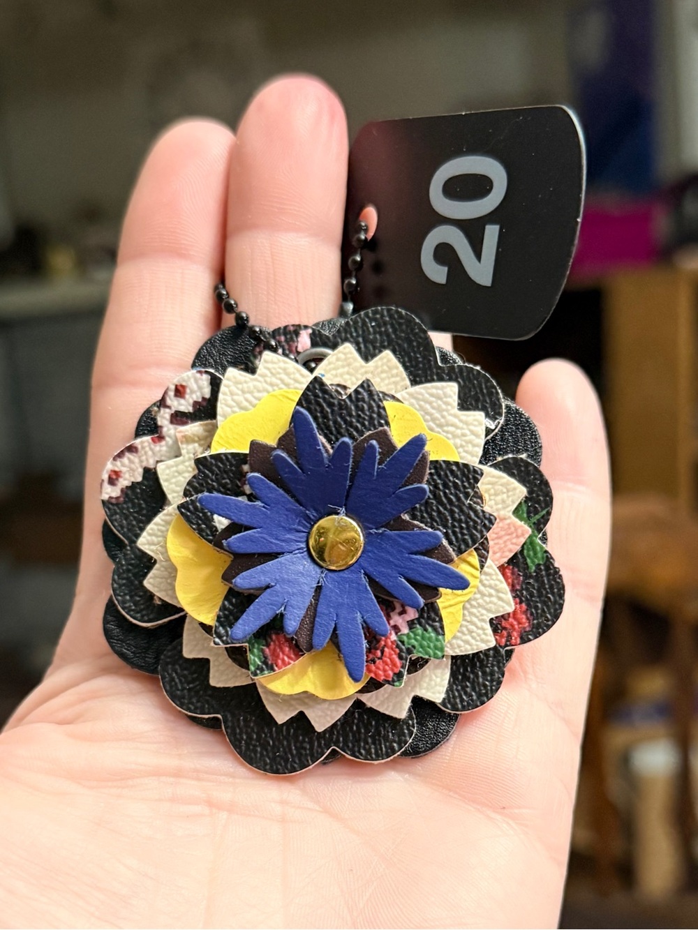 Handmade Floral Bag Charm